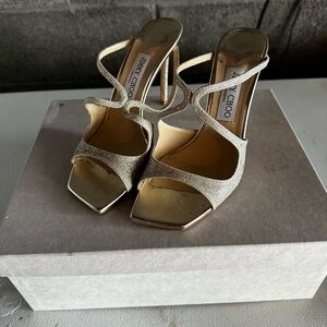 Jimmy Choo Gold Women's Heels